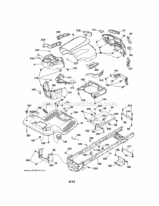 Page B Diagram and Parts List for 917288631  Craftsman Lawn Tractor