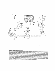 Page E Diagram and Parts List for 917288631  Craftsman Lawn Tractor