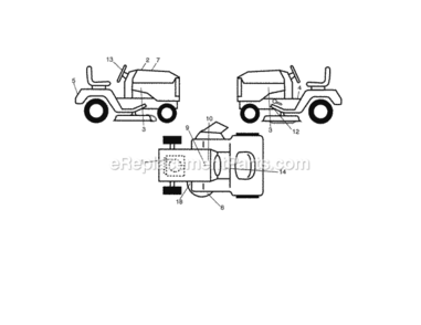 Page I Diagram and Parts List for 917288631  Craftsman Lawn Tractor