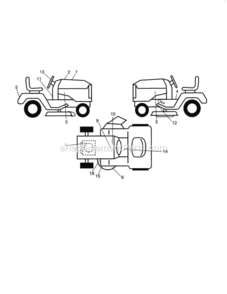 Page I Diagram and Parts List for 917288632  Craftsman Lawn Tractor