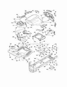 Page B Diagram and Parts List for 917288661  Craftsman Lawn Tractor