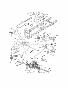 Page C Diagram and Parts List for 917288661  Craftsman Lawn Tractor