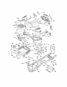 Page B Diagram and Parts List for 917288662  Craftsman Lawn Tractor
