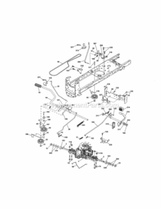 Page C Diagram and Parts List for 917288662  Craftsman Lawn Tractor