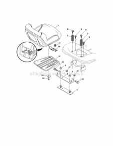 Page F Diagram and Parts List for 917288662  Craftsman Lawn Tractor
