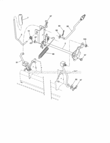 Page H Diagram and Parts List for 917288663  Craftsman Lawn Tractor