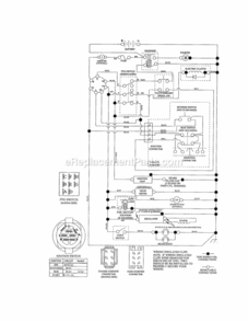 Page K Diagram and Parts List for 917288670  Craftsman Lawn Tractor