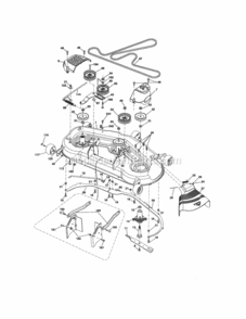 Page H Diagram and Parts List for 917288670  Craftsman Lawn Tractor