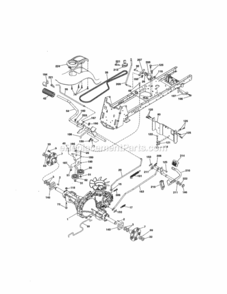 Page C Diagram and Parts List for 917288672  Craftsman Lawn Tractor