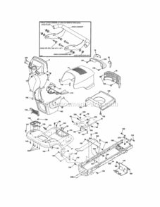 Part Location Diagram of 415064 Craftsman Chassis Weldment