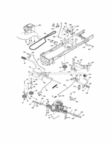 Page C Diagram and Parts List for 917288720  Craftsman Lawn Tractor