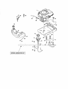 Part Location Diagram of 583696701 Craftsman Throttle Control