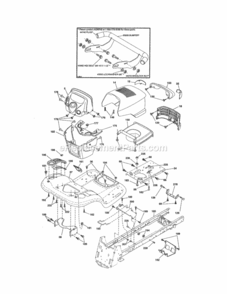 Page B Diagram and Parts List for 917288740  Craftsman Lawn Tractor