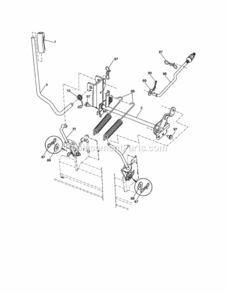 Page H Diagram and Parts List for 917288900  Craftsman Lawn Tractor