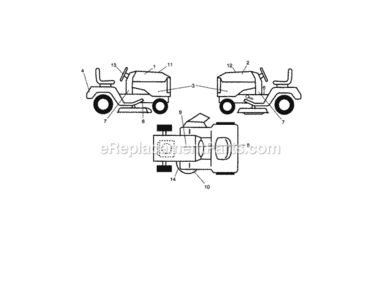 Page I Diagram and Parts List for 917288900  Craftsman Lawn Tractor