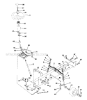 Steering Diagram and Parts List for 917289030  Craftsman Lawn Tractor