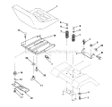 Seat Diagram and Parts List for 917289030  Craftsman Lawn Tractor