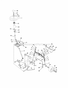 Page E Diagram and Parts List for 917289032  Craftsman Lawn Tractor