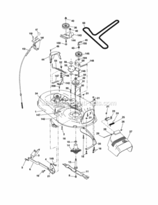 Page G Diagram and Parts List for 917289032  Craftsman Lawn Tractor