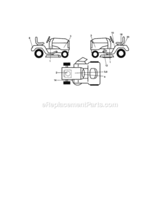 Page I Diagram and Parts List for 917289033  Craftsman Lawn Tractor