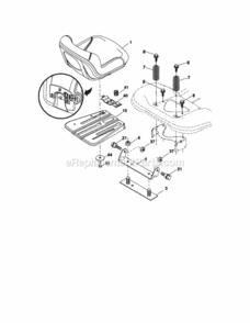 Page F Diagram and Parts List for 917289080  Craftsman Lawn Tractor