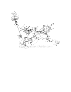 Page E Diagram and Parts List for 917289104  Craftsman Lawn Tractor