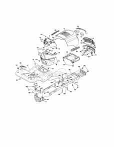 Page B Diagram and Parts List for 917289105  Craftsman Lawn Tractor