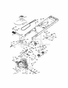 Page C Diagram and Parts List for 917289105  Craftsman Lawn Tractor