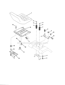 Page F Diagram and Parts List for 917289130  Craftsman Lawn Tractor