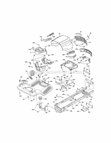 Page B Diagram and Parts List for 917289140  Craftsman Lawn Tractor