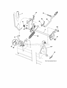 Page J Diagram and Parts List for 917289180  Craftsman Lawn Tractor