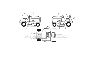 Page H Diagram and Parts List for 917289180  Craftsman Lawn Tractor