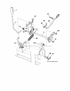 Page J Diagram and Parts List for 917289213  Craftsman Lawn Tractor
