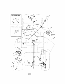 Page A Diagram and Parts List for 917289220  Craftsman Lawn Tractor