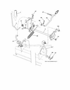 Page J Diagram and Parts List for 917289221  Craftsman Lawn Tractor