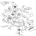 Mower Deck Diagram and Parts List for 917289240  Craftsman Lawn Tractor