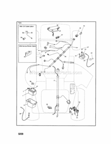 Page A Diagram and Parts List for 917289241  Craftsman Lawn Tractor