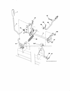 Page J Diagram and Parts List for 917289243  Craftsman Lawn Tractor