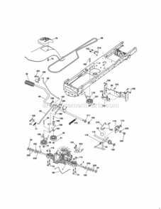 Page C Diagram and Parts List for 917289243  Craftsman Lawn Tractor