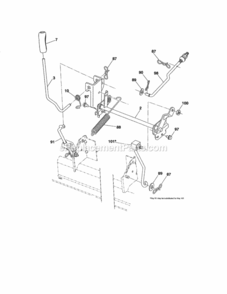 Page J Diagram and Parts List for 917289244  Craftsman Lawn Tractor