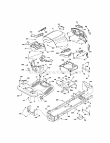 Page B Diagram and Parts List for 917289245  Craftsman Lawn Tractor