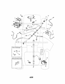 Page A Diagram and Parts List for 917289251  Craftsman Lawn Tractor
