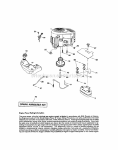Page D Diagram and Parts List for 917289251  Craftsman Lawn Tractor