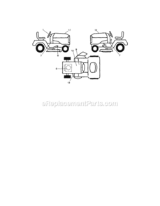 Page H Diagram and Parts List for 917289251  Craftsman Lawn Tractor