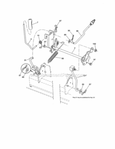 Page J Diagram and Parts List for 917289254  Craftsman Lawn Tractor
