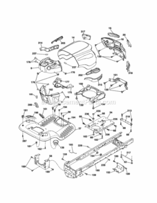 Page B Diagram and Parts List for 917289254  Craftsman Lawn Tractor
