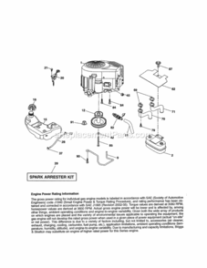 Page D Diagram and Parts List for 917289254  Craftsman Lawn Tractor
