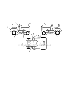 Page H Diagram and Parts List for 917289254  Craftsman Lawn Tractor
