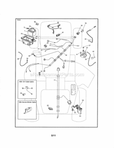 Page A Diagram and Parts List for 917289255  Craftsman Lawn Tractor