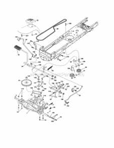 Page C Diagram and Parts List for 917289255  Craftsman Lawn Tractor